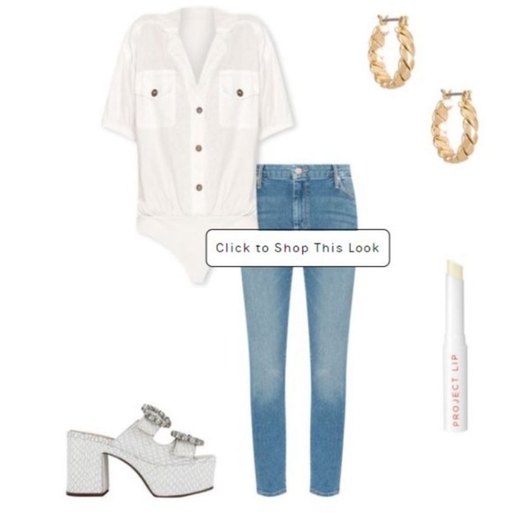 New With tag-Free People So-Fari Bodysuit Ivory - Picture 4 of 4